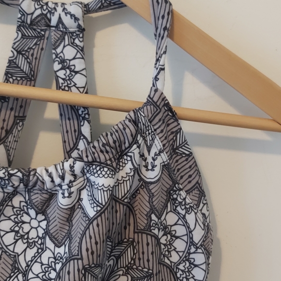 PRANA | Women's Quinn Chakara Built In Bra Tank Top Black White Size X Small - Picture 3 of 9